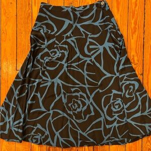 Vintage 100% Silk Skirt